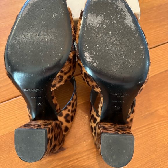 Saint Laurent Leopard Sandals - Picture 3 of 3